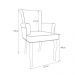Cadeira de Jantar Belford Veludo Preto Pés de Madeira Design Sofisticado G48 -  Gran Belo