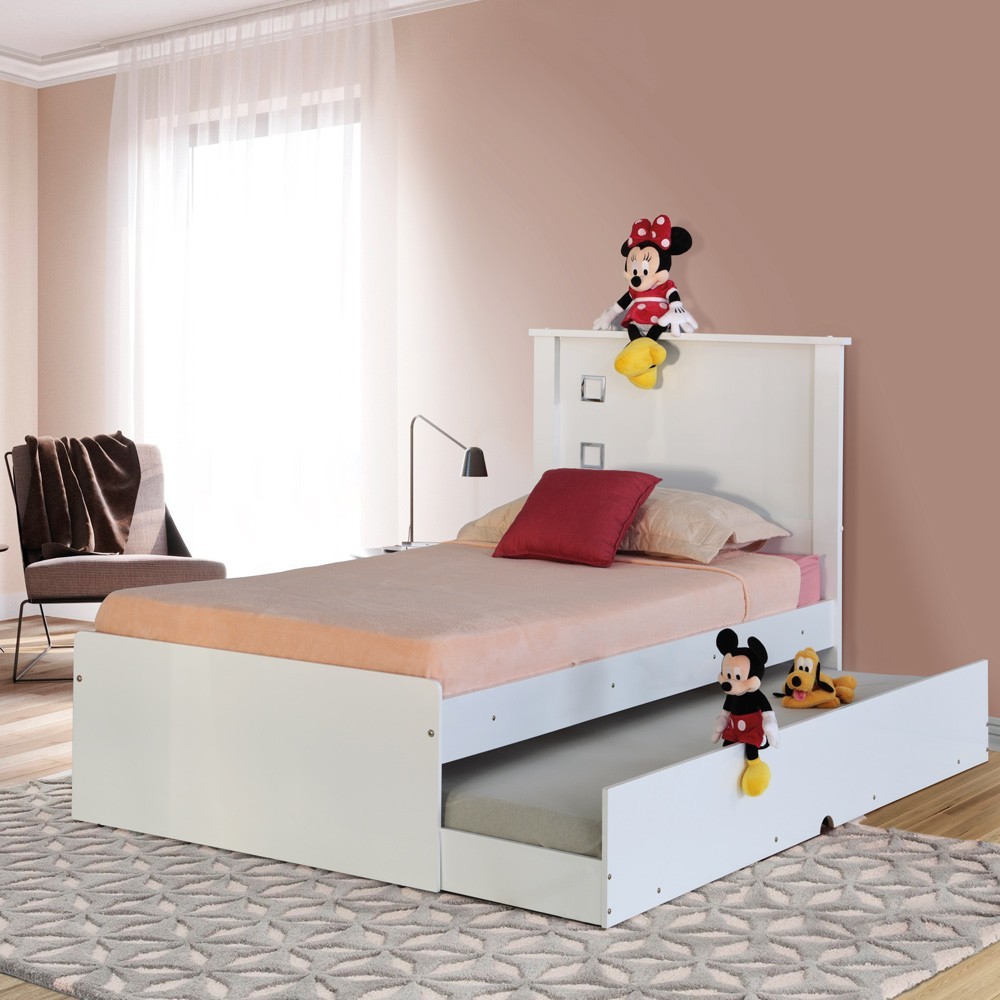 Cama Bibox Solteiro Reino Branco G68 - Gran Belo