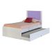 Cama Bibox Solteiro Reino Branco/Lilás - Gran Belo