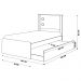 Cama Bibox Solteiro Reino Branco/Lilás - Gran Belo