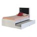 Cama Bibox Solteiro Reino Branco/Preto - Gran Belo