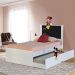 Cama Bibox Solteiro Reino Branco/Preto - Gran Belo
