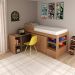 Cama Infantil Juvenil Multifuncional CM8021 MDP Amêndoa G69 - Gran Belo