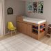 Cama Infantil Juvenil Multifuncional CM8021 MDP Amêndoa G69 - Gran Belo
