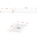 Cama auxiliar MDP CM8008 Amendoa G69 - Gran Belo