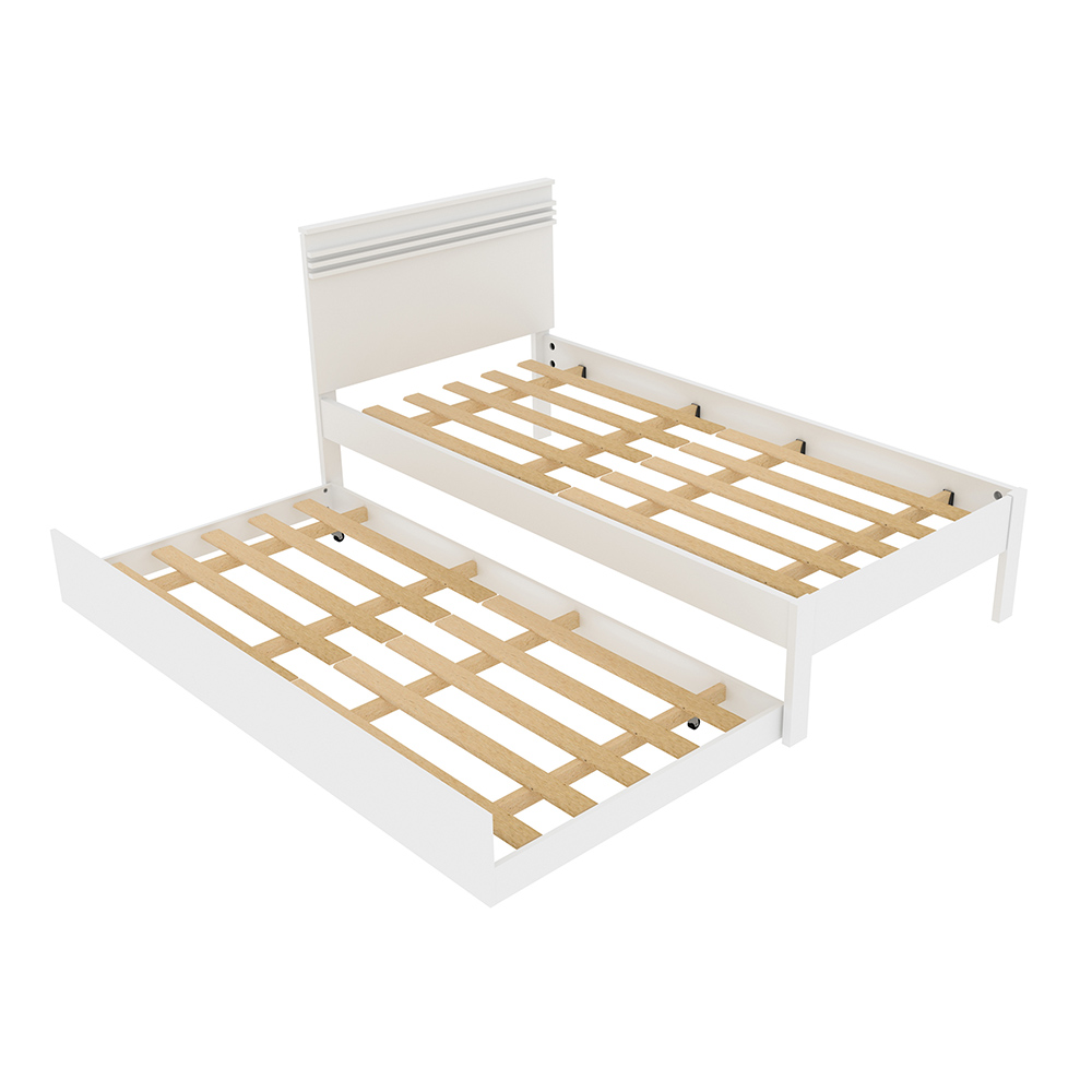 Cama auxiliar MDP CM8008 Branco G69 - Gran Belo