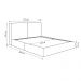 Cama com Cabeceira Elva King Base no Chão Veludo Luxo Marrom G92 - Gran Belo