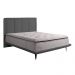 Cama com Cabeceira Pés de Ferro Monza King Linho Chumbo G92 - Gran Belo