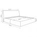 Cama com Cabeceira Pagani King Base no Chão Bouclê Bege G92 - Gran Belo