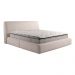 Cama com Cabeceira Pagani King Base no Chão Bouclê Branco G92 - Gran Belo