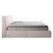 Cama com Cabeceira Pagani King Base no Chão Bouclê Branco G92 - Gran Belo