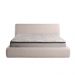 Cama com Cabeceira Pagani King Base no Chão Bouclê Branco G92 - Gran Belo