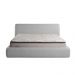 Cama com Cabeceira Pagani King Base no Chão Bouclê Cinza G92 - Gran Belo