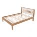 Cama de casal MDP CM8007 Amendoa/Branco G69 - Gran Belo