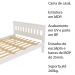 Cama de casal MDP CM8007 Branco G69 - Gran Belo