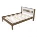 Cama de casal MDP CM8007 Nogal/Branco G69 - Gran Belo