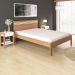 Cama de casal MDP CM8009 Amendoa/Branco G69 - Gran Belo