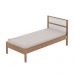 Cama de solteiro MDP CM8004 Amendoa/Branco G69 - Gran Belo