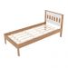 Cama de solteiro MDP CM8006 Amendoa/Branco G69 - Gran Belo