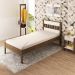 Cama de solteiro MDP CM8006 Nogal/Branco G69 - Gran Belo