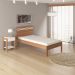Cama de solteiro MDP CM8010 Amendoa/Branco G69 - Gran Belo
