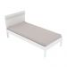 Cama de solteiro MDP CM8010 Branco G69 - Gran Belo