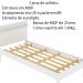 Cama de solteiro MDP CM8010 Branco G69 - Gran Belo