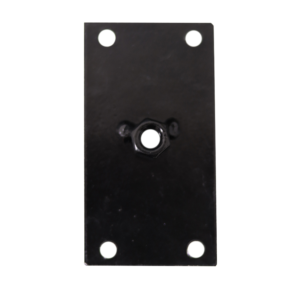 Chapinha Chapa Reta com Tubo Fixação Pés Palito Rosca 5/16 Preto G59