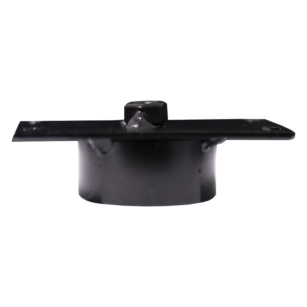 Chapinha Chapa Reta com Tubo Fixação Pés Palito Rosca 5/16 Preto G59