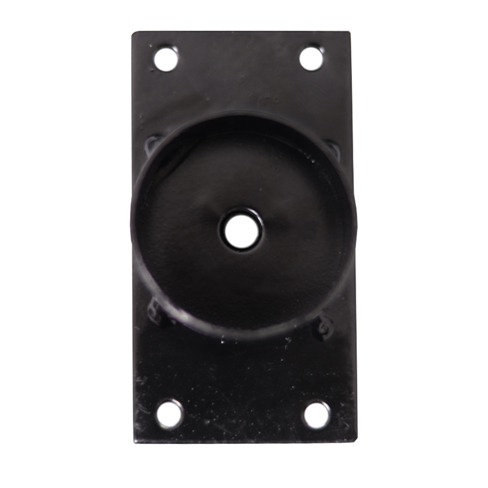 Chapinha Chapa Reta com Tubo Fixação Pés Palito Rosca 5/16 Preto G59