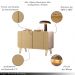 Conjunto 1 Cristaleira e 1 Buffet Decorativo Évora/Benvenuto Off White/Champagne G26 - HB Móveis