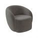 Conjunto 1 Sofá Living 160cm e 1 Poltrona Decorativa Sala de Estar Íbis Encosto Fixo Veludo Grafite G33 - Gran Belo