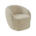 Conjunto 1 Sofá Living 180cm e 1 Poltrona Decorativa Sala de Estar Íbis Encosto Fixo Veludo Bege G33 - Gran Belo