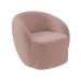 Conjunto 1 Sofá Living 180cm e 1 Poltrona Decorativa Sala de Estar Íbis Encosto Fixo Veludo Rosê G33 - Gran Belo