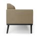 Conjunto 2 Poltronas e 1 Namoradeira Decorativa Isabella Pés Fixo em Madeira Preto Suede Nude G19 - Gran Belo