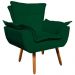 Conjunto 2 Poltronas e 1 Namoradeira Pés Palito Charger Suede Verde G19 - Gran Belo