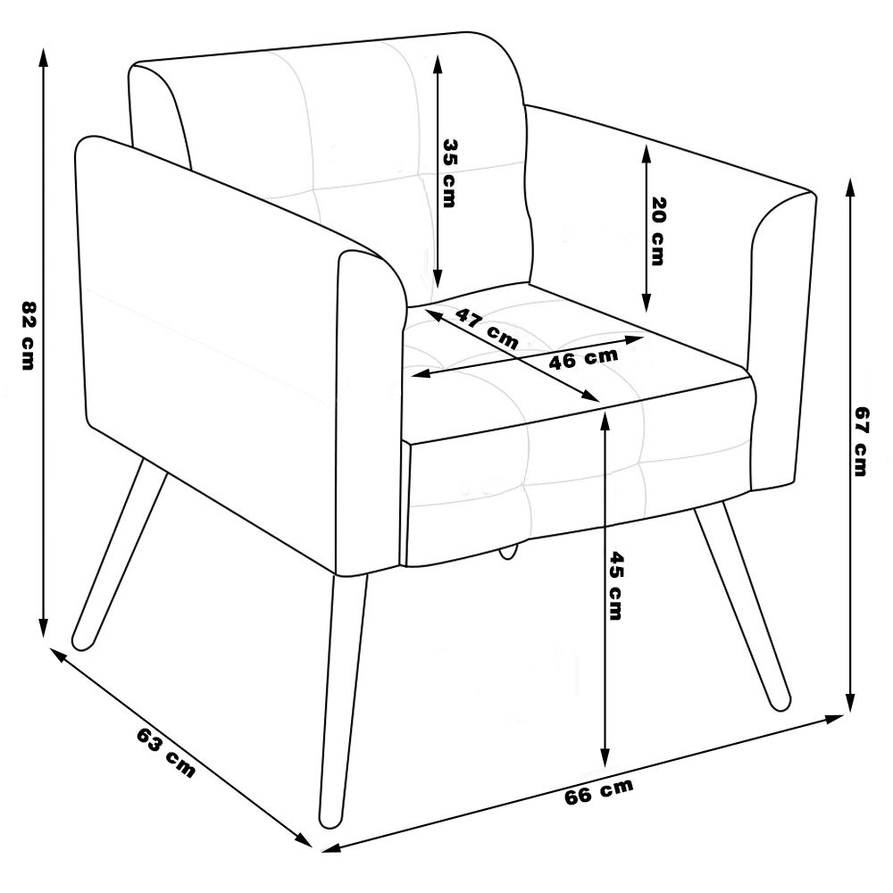Conjunto 2 Poltronas e 1 Namoradeira Pés Palito Karen Linho Cinza G19 - Gran Belo