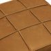 Conjunto 2 Puffs Decorativos Augusto 43cm e 70cm Sala de Estar Couro Caramelo Manchado G88 - Gran Belo
