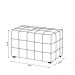Conjunto 2 Puffs Decorativos Augusto 43cm e 70cm Sala de Estar Couro Marrom Claro Manchado G88 - Gran Belo