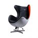 Conjunto 3 Poltronas Decorativas Egg Chair Hamilton Nº 44/MP4 SN 88/RB Nº 33 G53 - Gran Belo