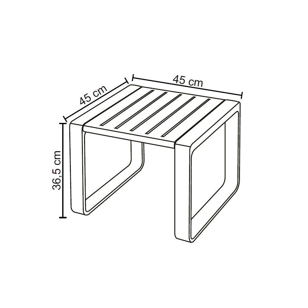 Conjunto 5 Peças Área Externa Bahamas 2 Poltronas 2 Mesas de Centro 1 Sofá 120cm em Fibra Natural Café G56 - Gran Belo