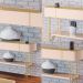 Conjunto Aparador Decorativo MDP/MDF e Mesa de Centro Rennes Off White/Castanho G26 - Gran Belo