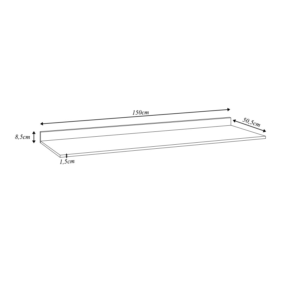 Conjunto Balcão de Cozinha com Aéreo Tampo Dodoma MDP/BP Branco G96 - Gran Belo