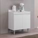 Conjunto Balcão de Cozinha com Tampo Papin MDP/BP Branco G96 - Gran Belo