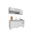 Conjunto Balcão de Cozinha para Pia Aéreo Dodoma MDP/BP Branco G96 - Gran Belo