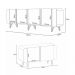 Conjunto Buffets Sala de Estar Bambino/Virginia MDP/MDF Pés em Aço Off White/Cinamomo G26 - Gran Belo