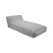 Conjunto Chaise e Puff Inflável Área Externa Akira com Capa de Olefin Cinza G56 - Gran Belo