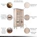 Conjunto Decorativo 1 Cristaleira e 2 Buffets Évora/Saluti/Benvenuto Off White G26 - HB Móveis