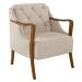 Conjunto Decorativo 2 Poltronas e 1 Namoradeira 2 Lugares Hand Linho Bege G45 - Gran Belo