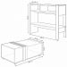 Conjunto Decorativo Aparador Buffet e Mesa De Centro Rennes MDP OffWhite/Lamina Mel G11 - Gran Belo